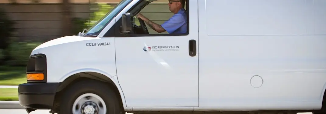 KIC Refrigeration service vehicle serving Lompoc area
